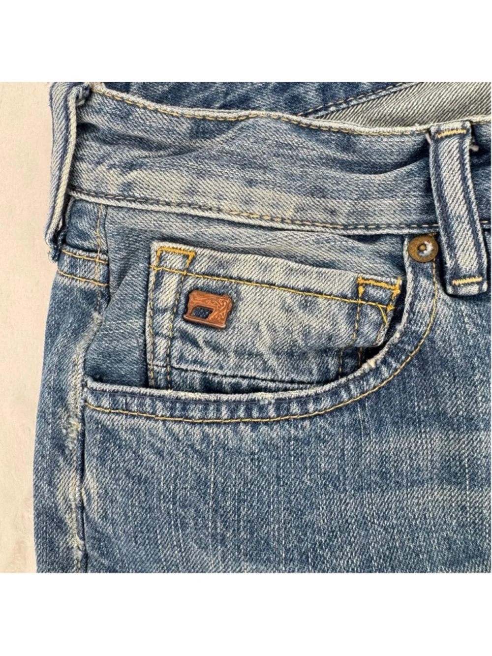 Scotch & Soda Drake Jeans Raw Hem Perfect Vintage Fade Button Fly Men's 32x29